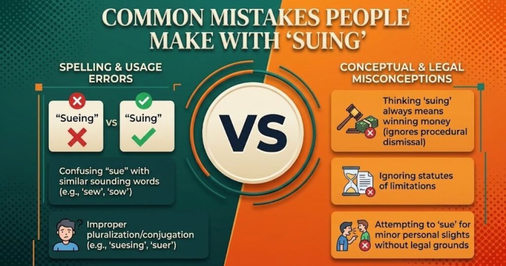 Common Mistakes People Make With "Suing"
