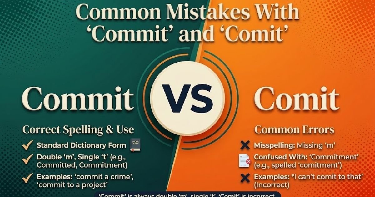Common Mistakes With "Commit" and "Comit"