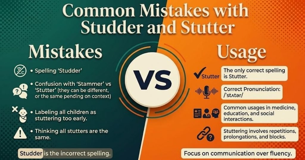 Common Mistakes With Studder and Stutter