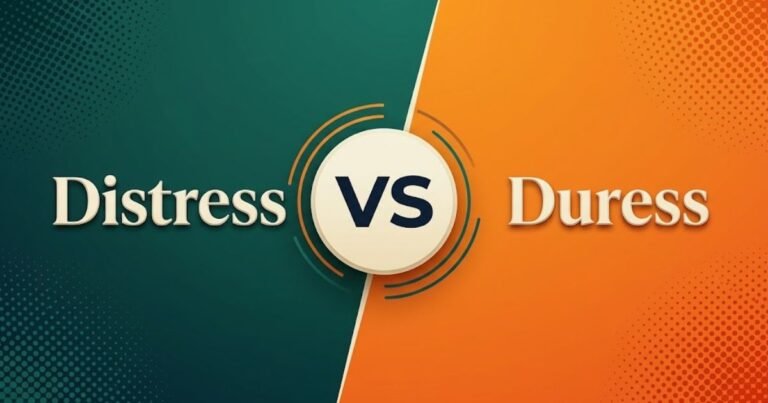 Distress vs Duress