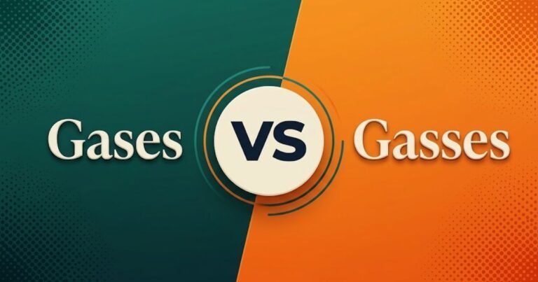 Gases vs Gasses