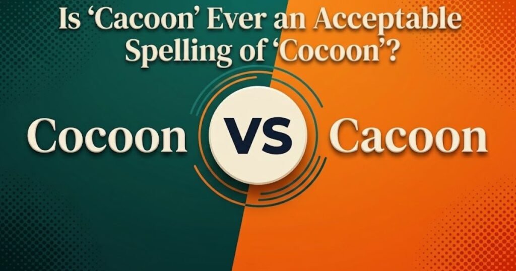 Is "Cacoon" Ever an Acceptable Spelling of "Cocoon"?
