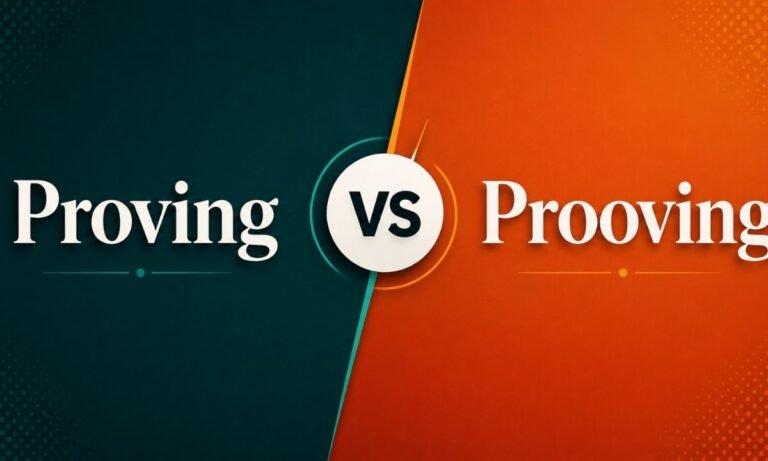 Proving or prooving