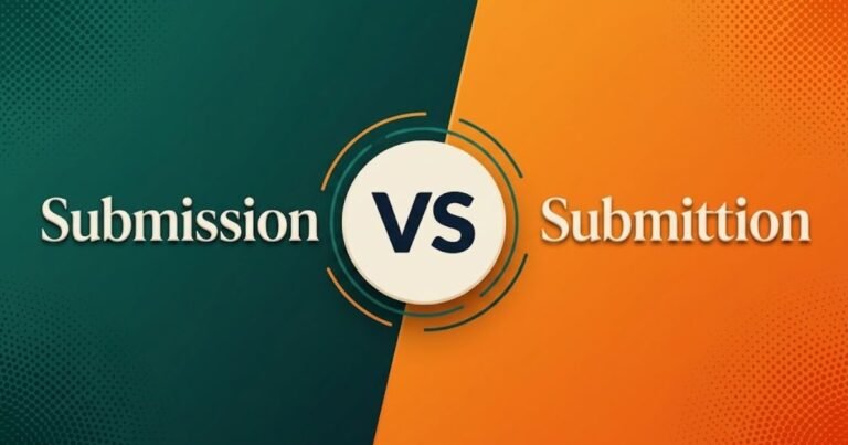Submission vs Submittion