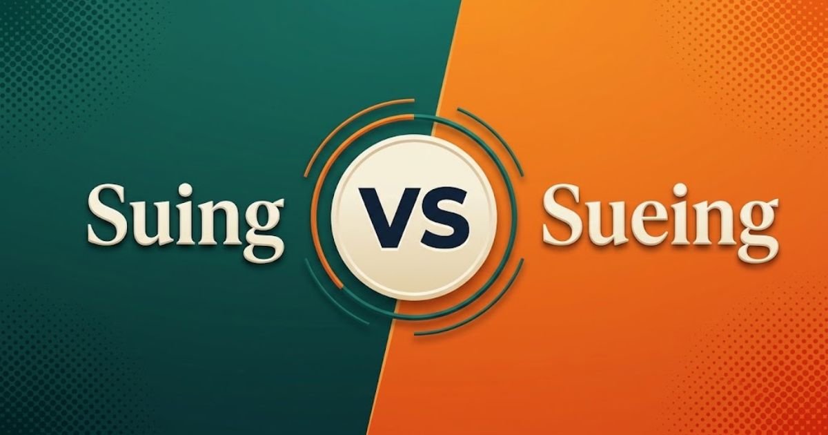 Suing or Sueing