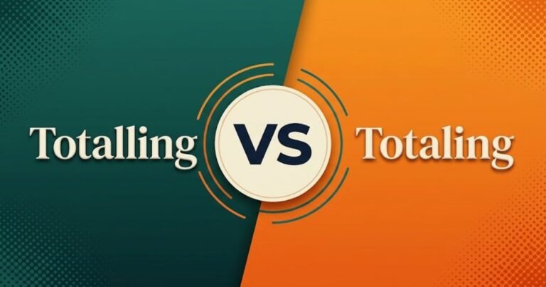 Totalling or Totaling