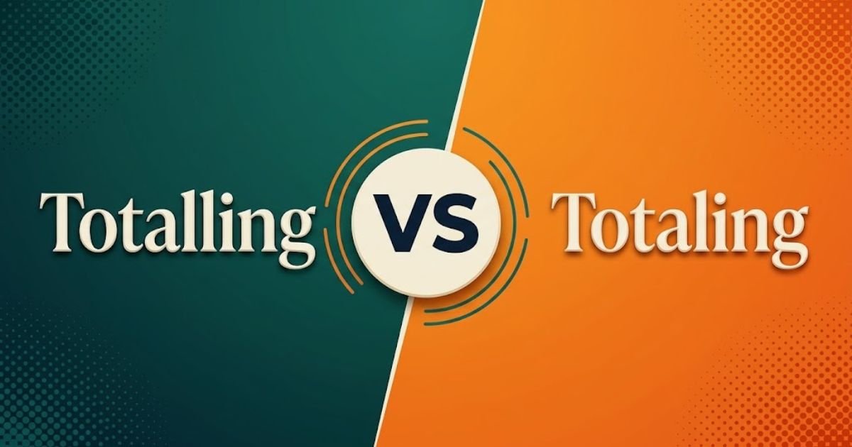 Totalling vs Totaling