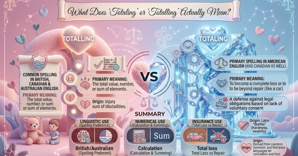 What Does "Totaling" or "Totalling" Actually Mean?