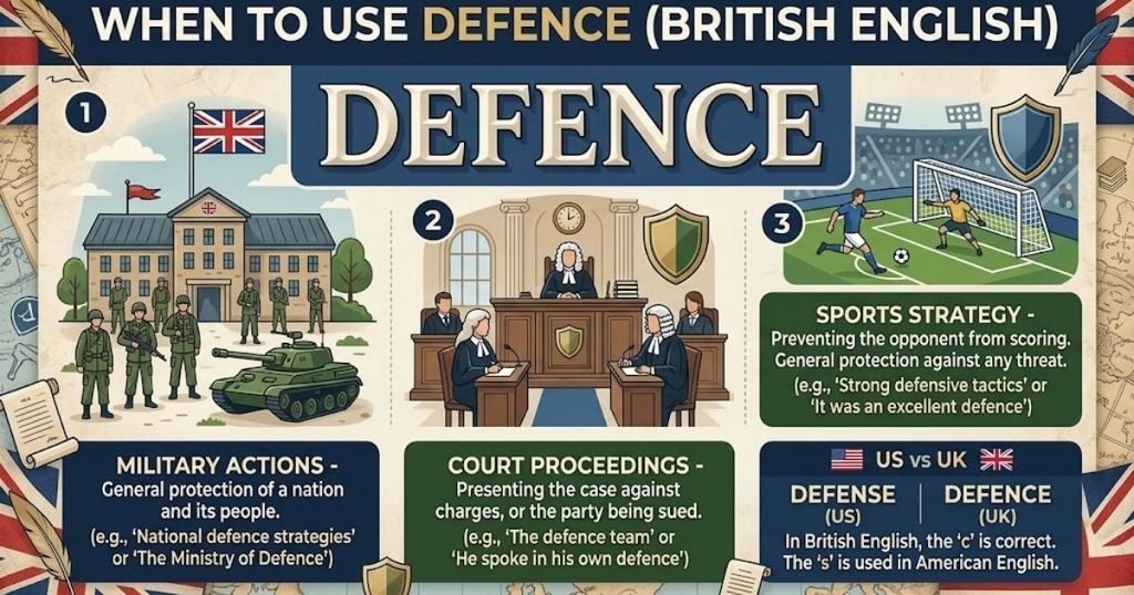 When to Use Defence British English