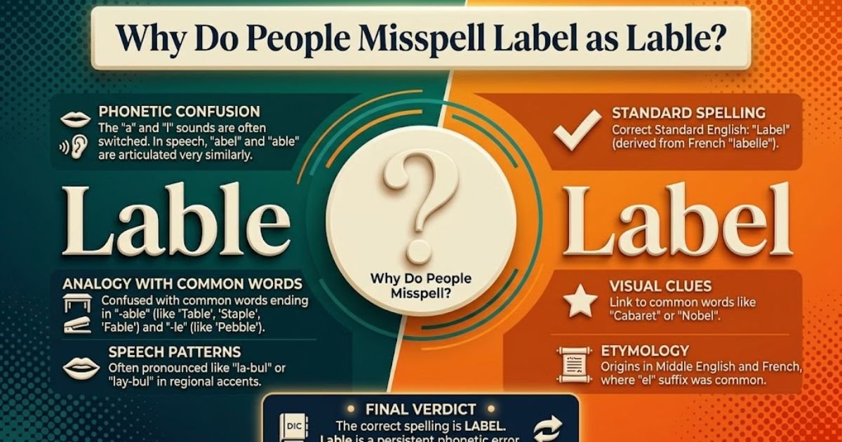 Why Do People Misspell Label as Lable?
