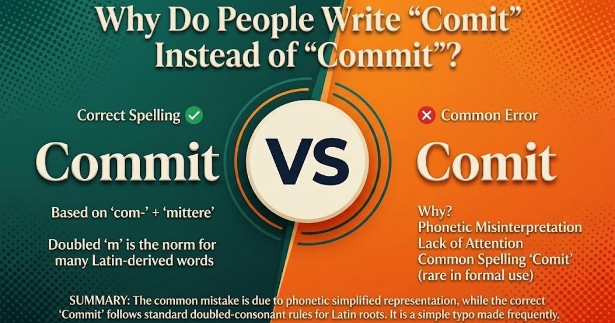 Why Do People Write "Comit" Instead of "Commit"?
