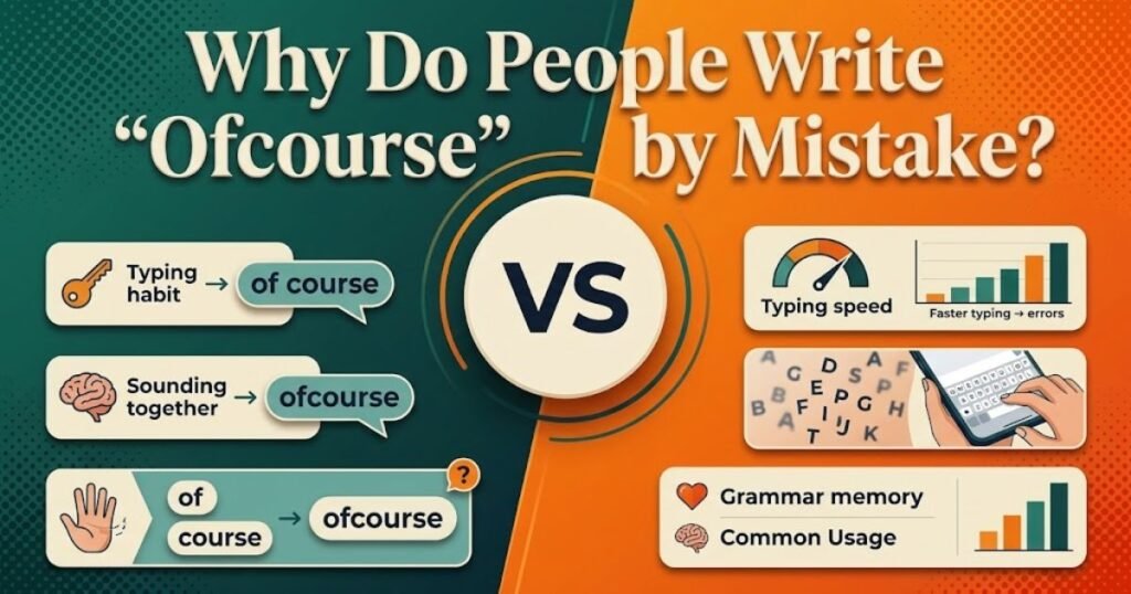 Why Do People Write "Ofcourse" by Mistake?