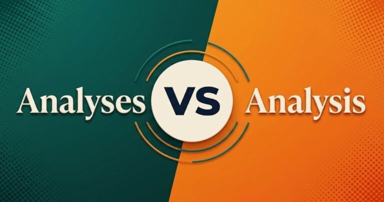 Analyses or Analysis