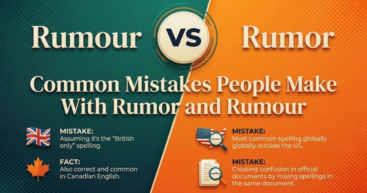 Common Mistakes People Make With Rumor and Rumour