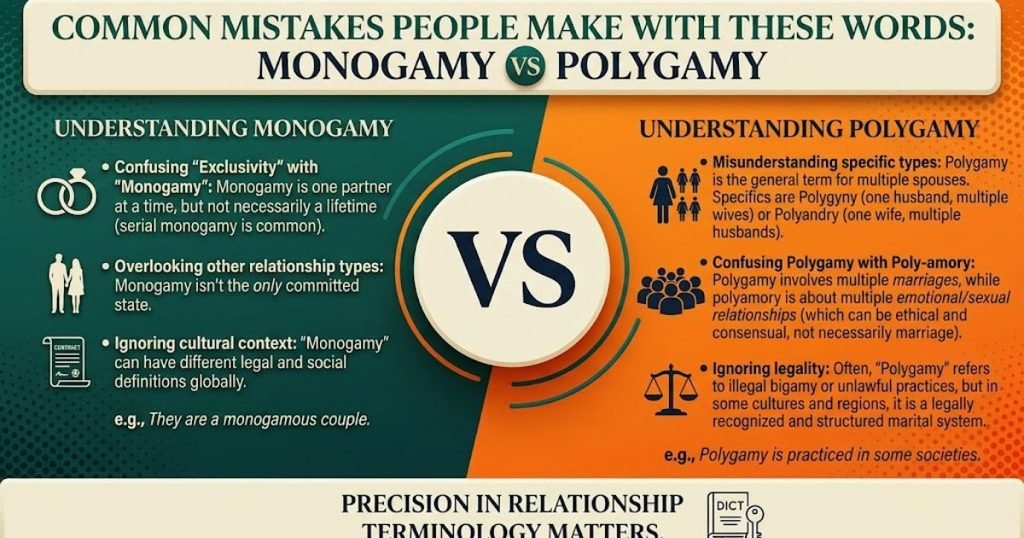 Common Mistakes People Make With These Words Monogamy vs Polygamy