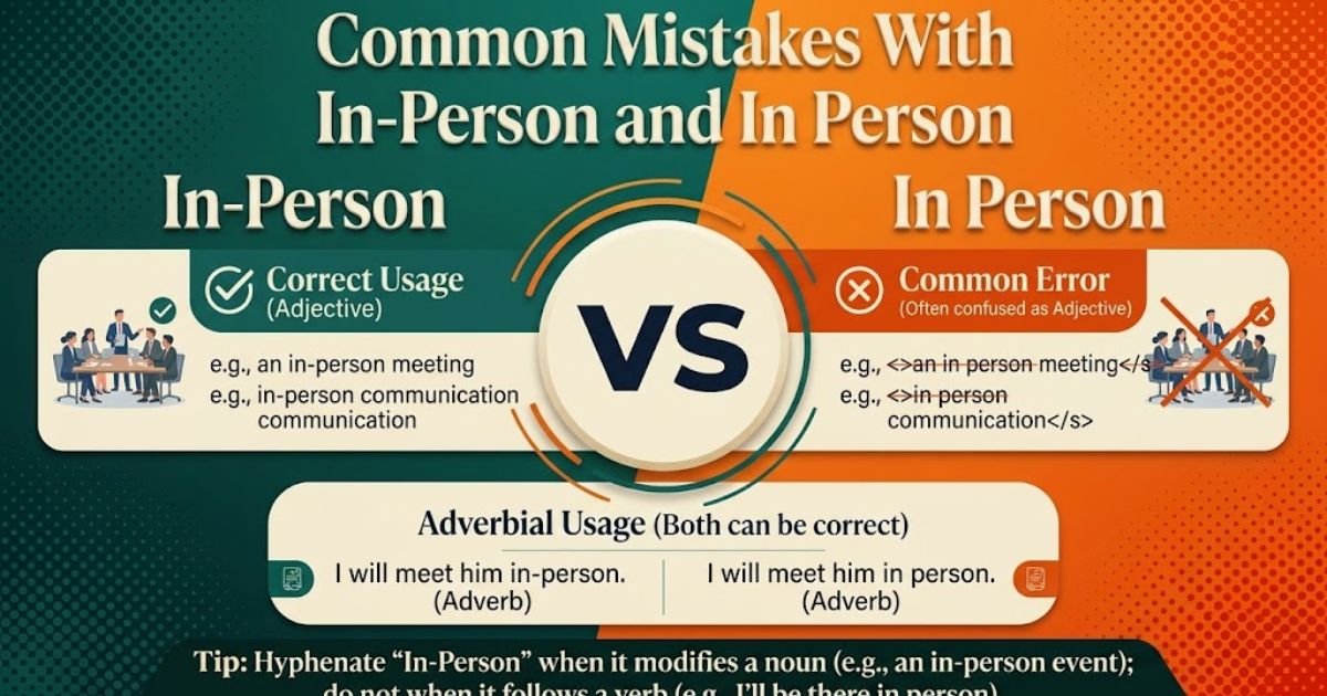 Common Mistakes With In-Person and In Person