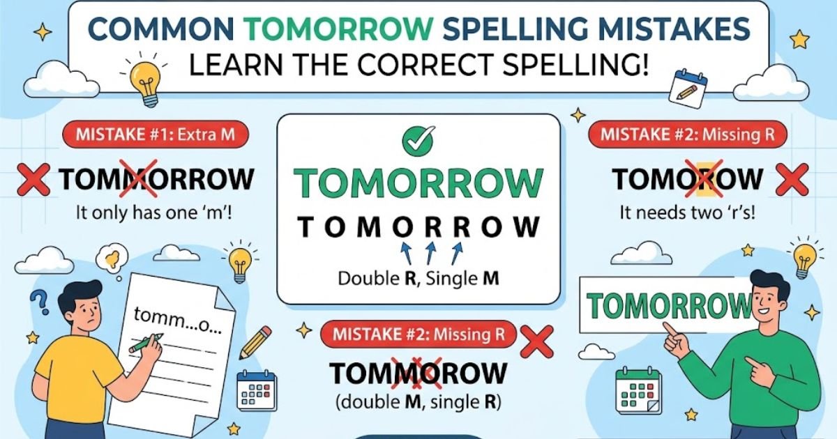 Common Tomorrow Spelling Mistakes