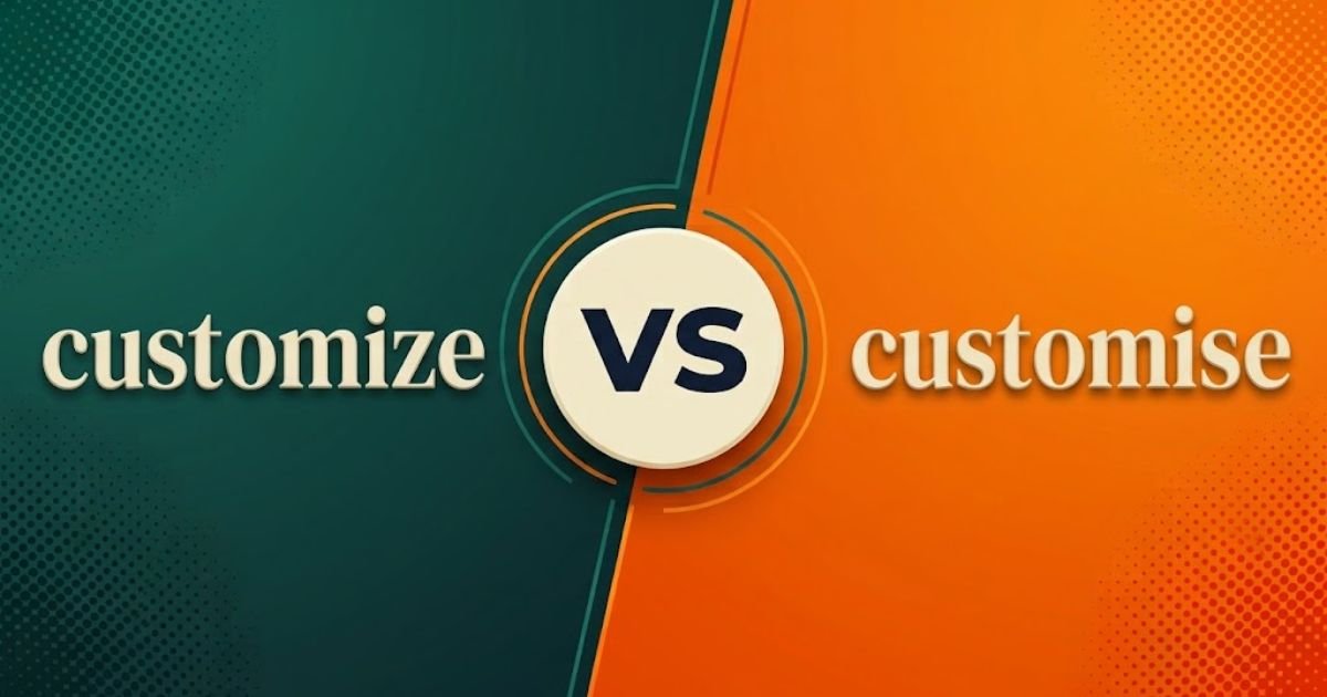 Customize or Customise