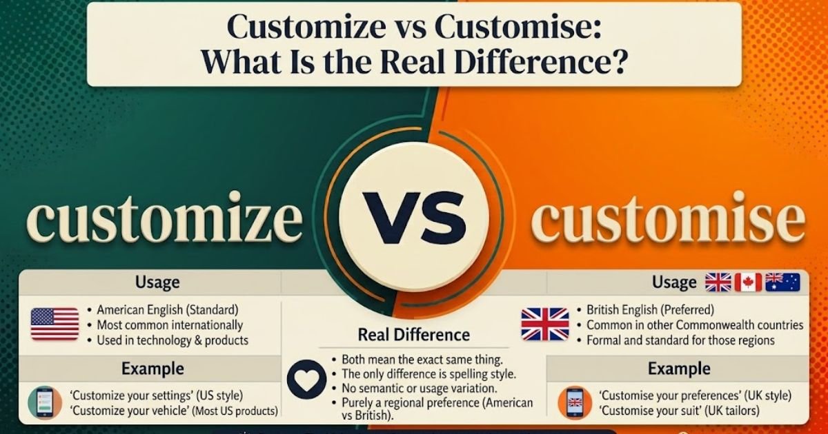 Customize vs Customise: What Is the Real Difference?
