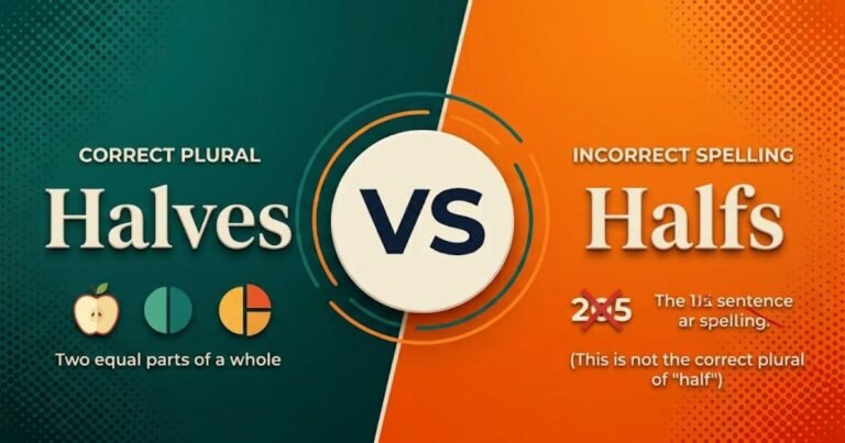 Halves or Halfs