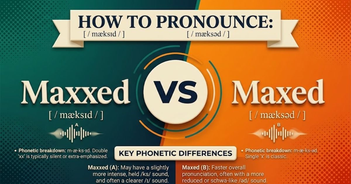 How to Pronounce "Maxed" and "Maxxed"