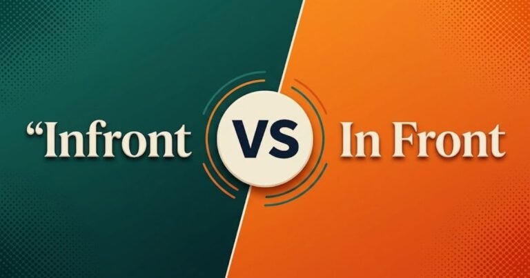 Infront or In Front