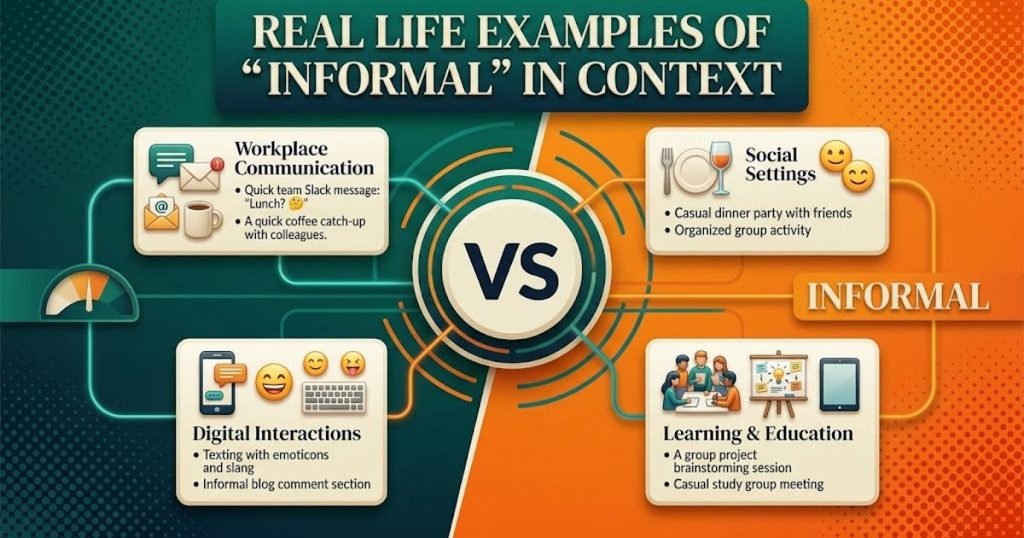 Real Life Examples of "Informal" in Context
