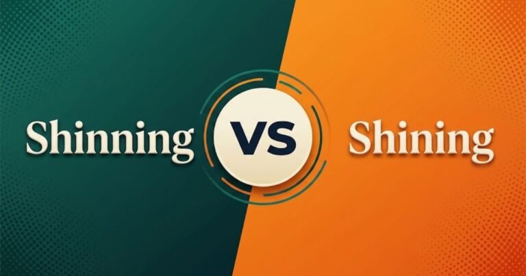 Shinning vs Shining: The Correct Spelling?