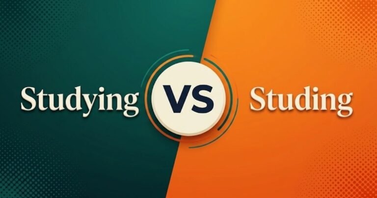 Studying vs Studing