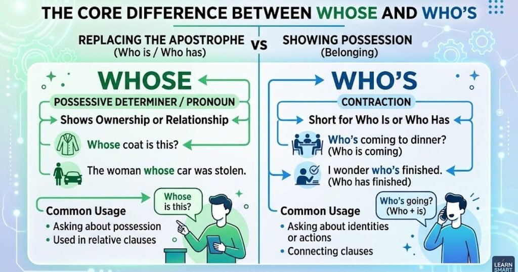 The Core Difference Between Whose and Whos