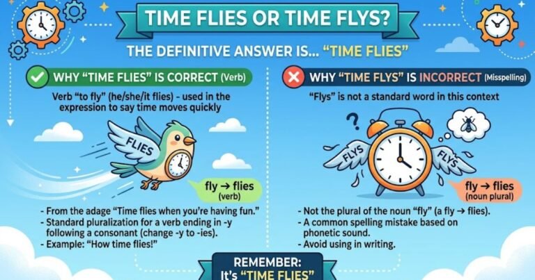 Time Flies or Time Flys? I Found the Definitive Answer