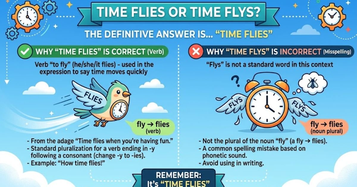 Time Flies or Time Flys? I Found the Definitive Answer