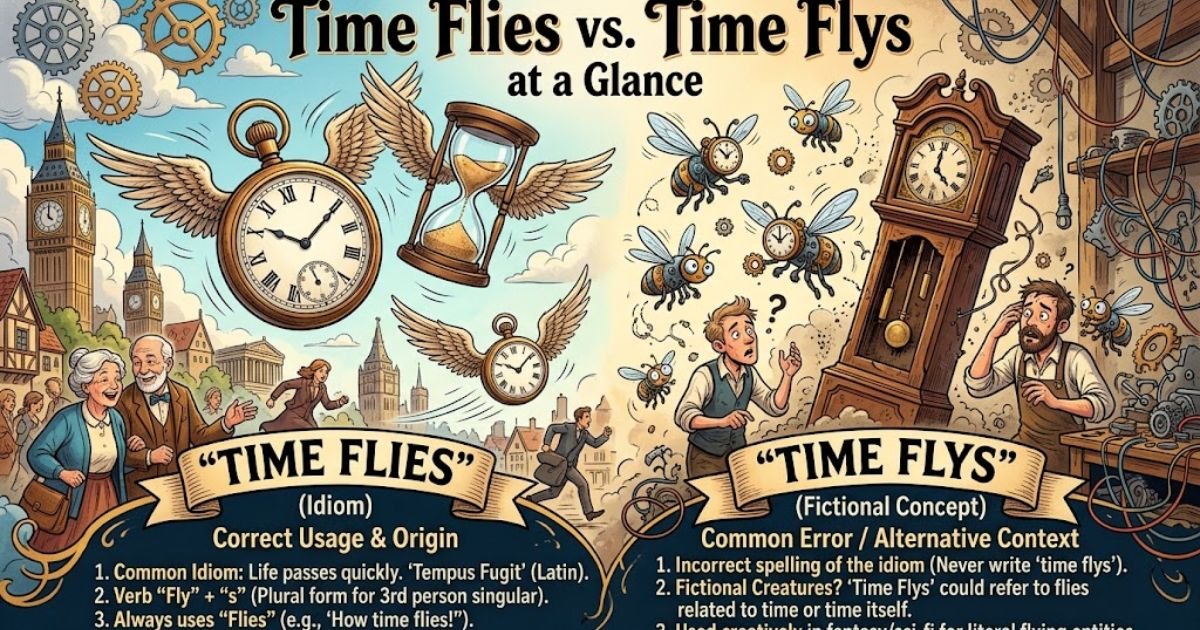 Time Flies vs. Time Flys at a Glance
