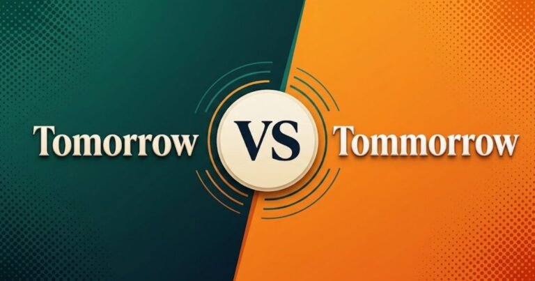 Tomorrow vs Tommorrow: The Correct Spelling Explained Fast