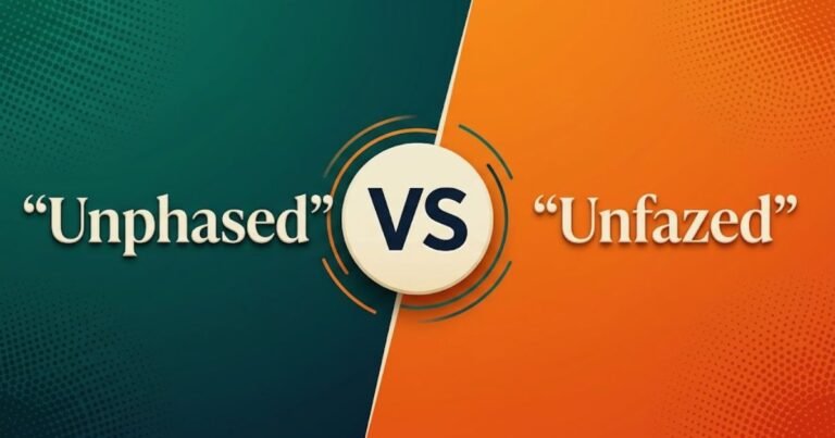 "Unphased" vs "Unfazed": Which Spelling Is Correct?