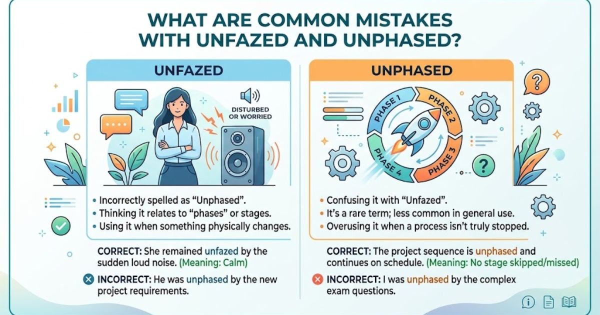 What Are Common Mistakes With Unfazed and Unphased?