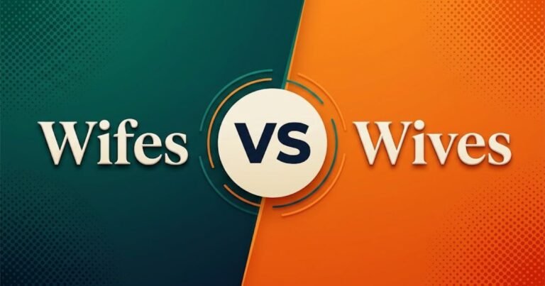 Wifes or Wives