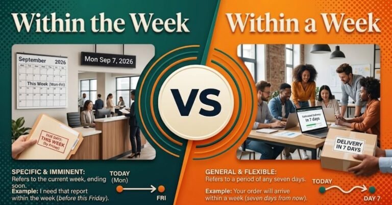 Within the Week vs Within a Week