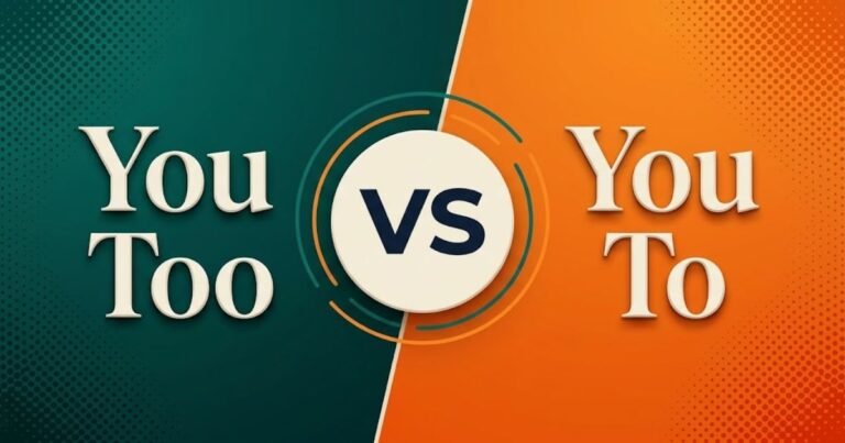 You Too or You To