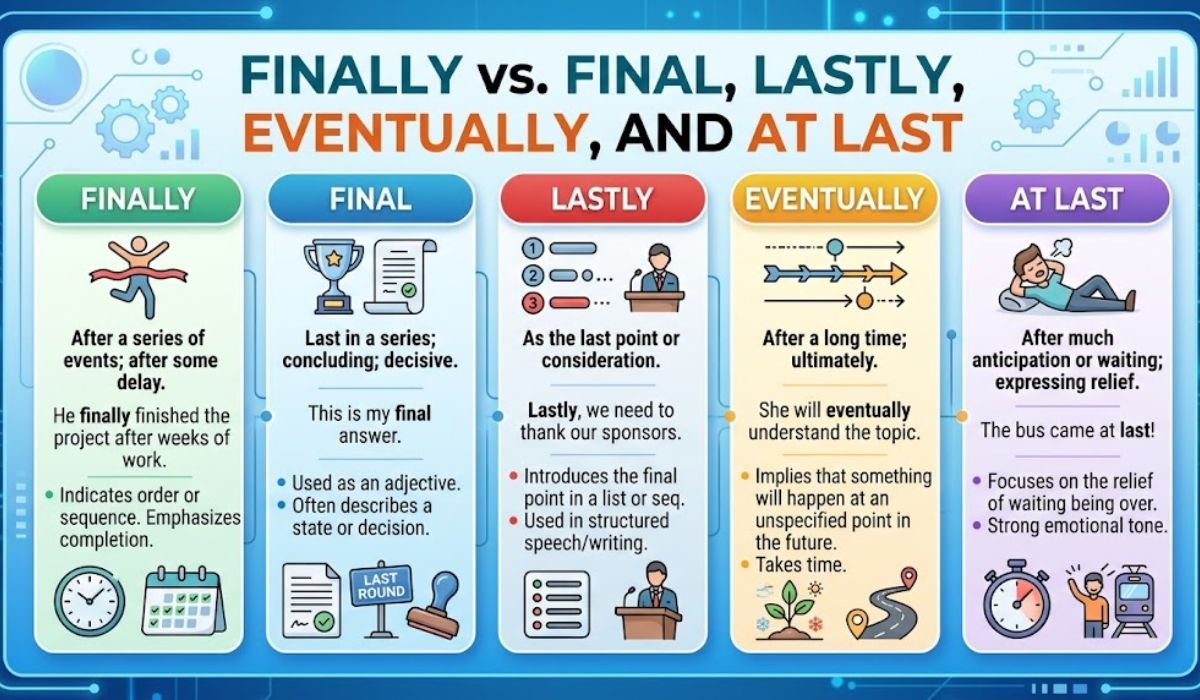 Finally vs. Final, Lastly, Eventually, and At Last