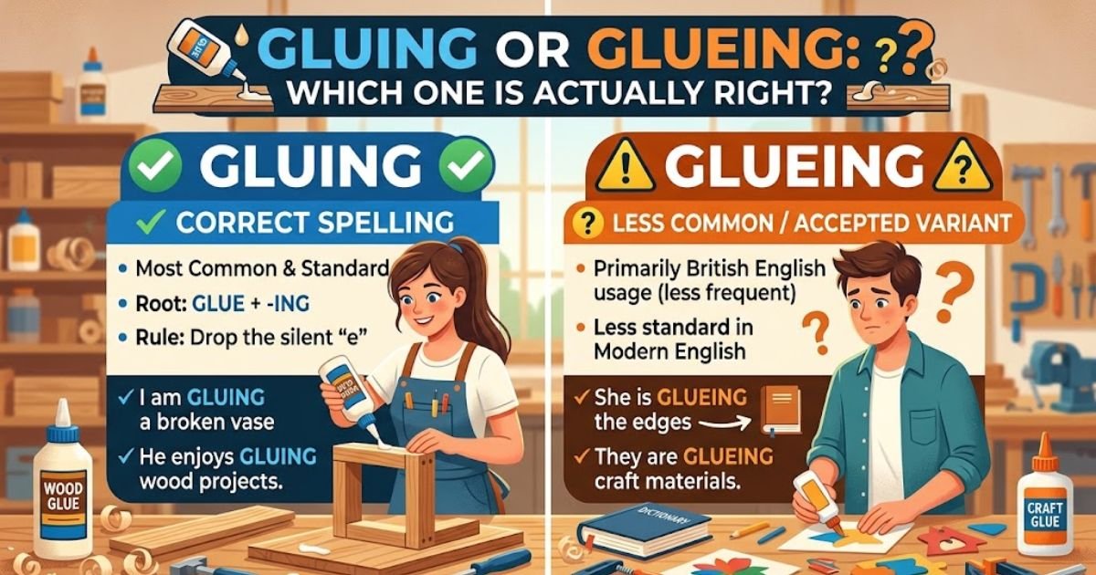 Gluing or Glueing: Which One Is Actually Right?