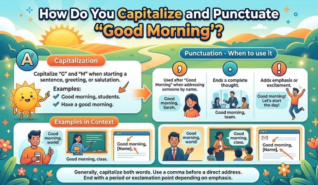 How Do You Capitalize and Punctuate Good Morning