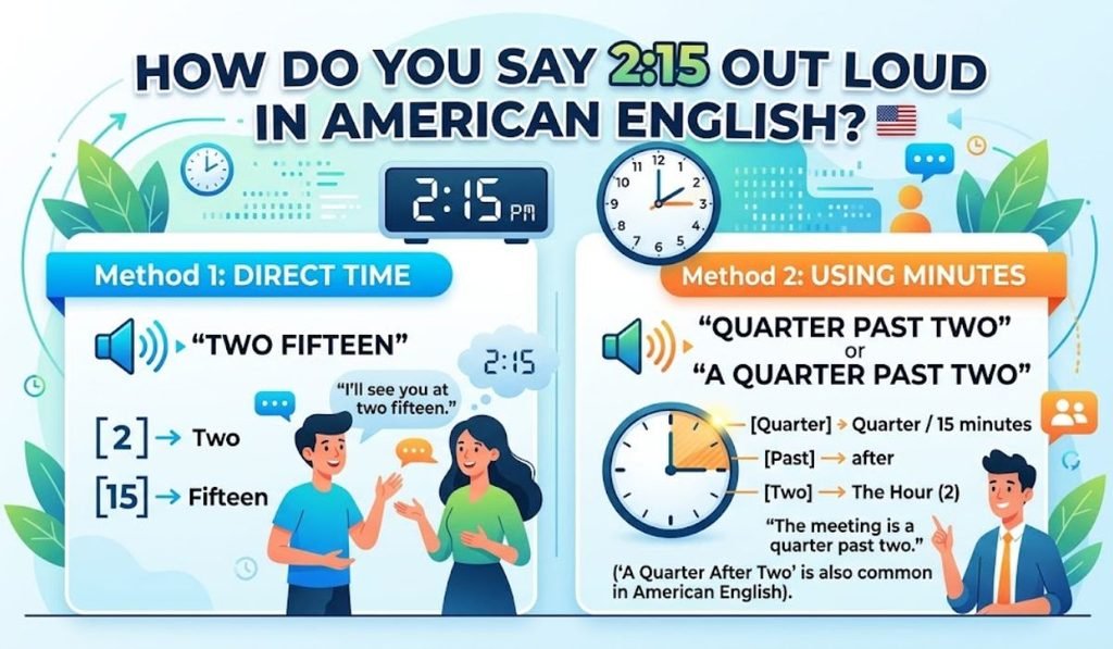 How Do You Say 2:15 Out Loud in American English?