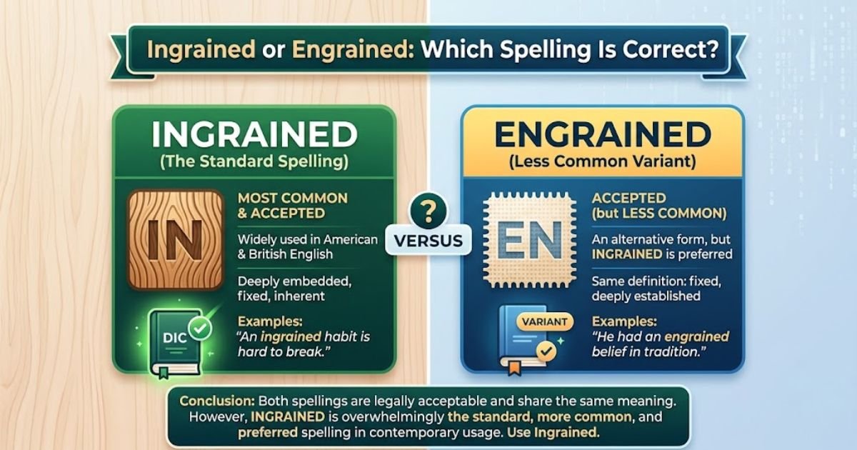 Ingrained or Engrained: Which Spelling Is Correct?