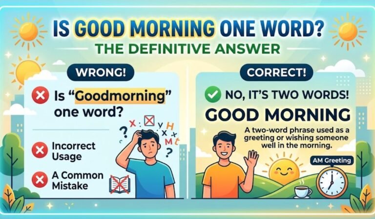 Is Good Morning One Word? The Definitive Answer