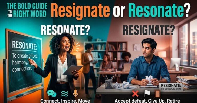 Resignate or Resonate? The Bold Guide to the Right Word