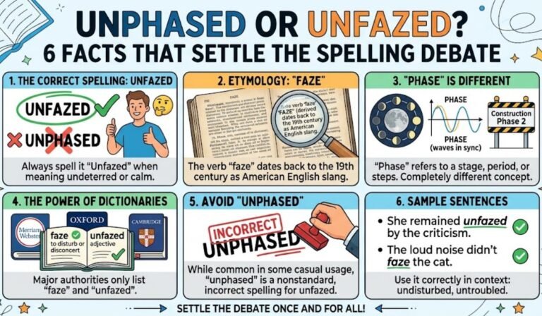 Unphased or Unfazed? 6 Facts That Settle the Spelling Debate