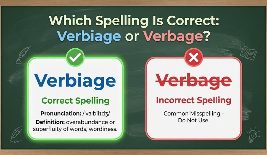 Which Spelling Is Correct: Verbiage or Verbage?